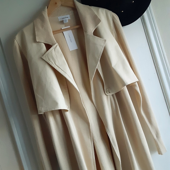 Calvin Klein Knit Belted Cardigan Size M - Picture 5 of 12